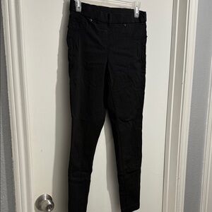 Black Pinstripe Pants